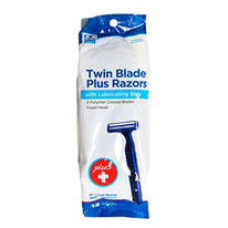 Quality Choice Mens Disposable Twin Blade Razors Plus 12 Count Each