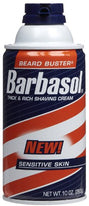 Barbasol Sensitive Skin Thick and Rich Shaving Cream 10 Ounce Each