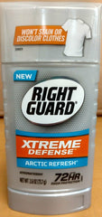 Right Guard Xtreme Defense 5 in 1 Protection Arctic Refresh Solid 2.6 Ounce