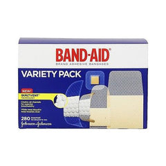 Band-Aid Brand Adhesive Bandages, Variety Pack, 280 Count, Assorted Sizes