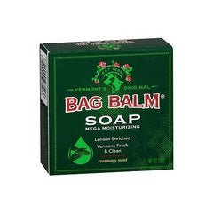 Bag Balm Mega Moisturizing Soap Rosemary Mint 3.9 Ounce Each