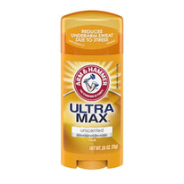 Arm & Hammer ULTRAMAX Deodorant Invisible Solid Unscented 2.6 Ounce Each