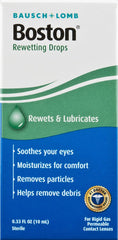 Bausch + Lomb Boston Contact Lens Rewetting Drops 0.33 Fl. Oz. - Pack of 1