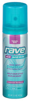 Rave 4X Mega Unscented Hairspray with ClimaShield, 1.5 oz Travel Size