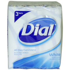 Dial Antibacterial Deodorant Soap 4 Ounce Bars White 3 Each