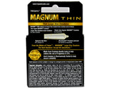Trojan Condom Magnum Thin Lubricated 3 Count (Pack of 1)