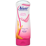 Nair Hair Remover Lotion For Body - Legs Baby Oil 9 Ounce