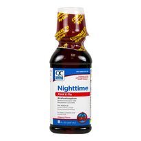 Quality Choice Nighttime Cold & Flu Liquid Cherry Flavor 8 FL OZ