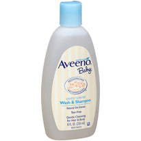 Aveeno Baby Wash and Shampoo Lightly Scented Wash and Shampoo 8 Ounce Each