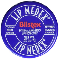 Blistex Lip Medex Cooling Relief for Sore Lips & Restores Moisture 0.25  Ounce Each