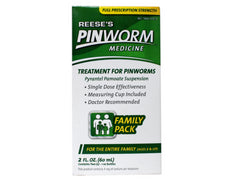 Reese's Pinworm Medicine Family Pack Full Strength Banana Flavored 2 fl oz