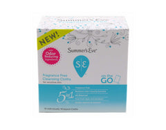 Summer's Eve Fragrance Free Cleansing Cloths for Sensitive Skin 16 Count