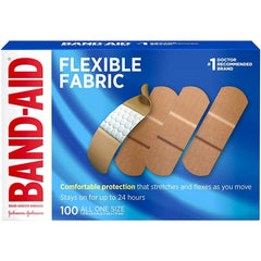 Johnson & Johnson Flexible Fabric Adhesive Bandages, 1" x 3" - 100 per Box