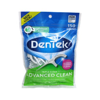 DenTek Triple Clean Floss Picks Mouthwash Blast 150 Each - Packaging May Vary