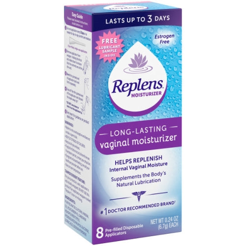 Replens Long Lasting Vaginal Moisturizer 8 Pre-filled Disposable ...