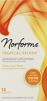 Norforms Suppositories Tropical Splash 12 Each