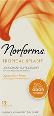 Norforms Suppositories Tropical Splash 12 Each