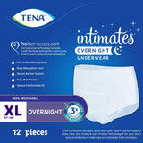 Tena Intimates Overnight Incontinence Underwear XL, 12 Count - Pack of 1