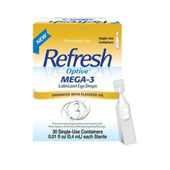 Refresh Optive Mega-3 Lubricant Eye Drops 30 Single-Use Containers
