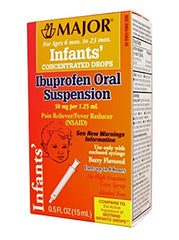 Major Infants Ibuprofen Oral Suspension 0.5 Ounce Each