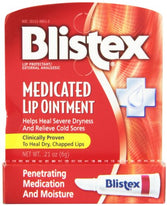 Blistex Medicated Lip Ointment for Dryness and Cold Sores 0.21 Ounce Each