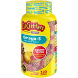 Lil Critters VitaFusion Omega-3 DHA Dietary Supplement 120 Gummy Fish