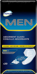 TENA Incontinence Guards for Men, Moderate Absorbency 20 ct
