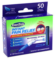 DenTek Adult Instant Pain Relief Kit Maximum Stregnth 50 Each