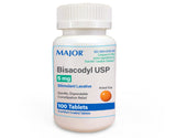 Major Bisacodyl USP Stimulant Laxative 5mg, 100 Tablets