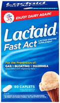 Lactaid Fast Act Lactase Enzyme Supplement 60 Caplets