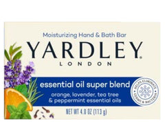 Yardley London Moisturizing Bath Bar Essential Oil Super Blend 4oz.