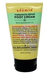 Adamia Therapeutic Repair Foot and Heel Cream with Macadamia Oil, 4 oz