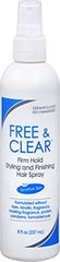 Free Clear Styling Finishing Hair Spray Firm Hold 8 Ounce Each