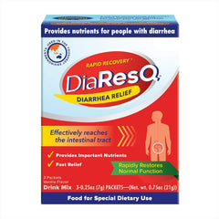 Rapid Recovery DiaResQ Diarrhea Relief .25 Ounce Per Packet 3 Packets Each