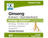 Quality Choice Ginseng Extract Vegetarian Capsules 60 ct