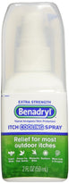 Benadryl Itch Relief Cooling Spray Extra Strength 2 Ounce Each