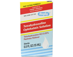 Rugby Tetrahydrozolinine Opthalmic Solution Eye Redness Reliever 0.5 oz