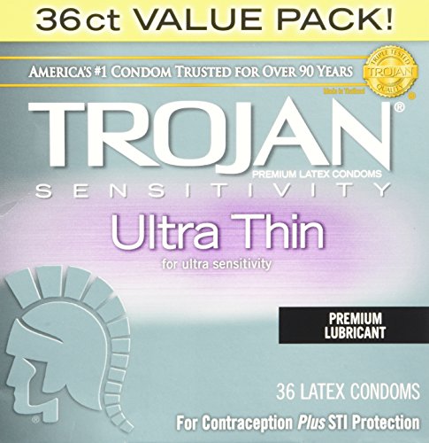 Trojan Sensitivity Ultra Thin Premium Lubricant Condom 36 Ct Value Pack | Mr Medical Trojan Sensitivity Ultra Thin Premium Lubricant Condom 36 Ct Value Pack | Mr Medical