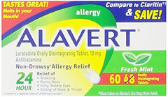 Alavert 24 Hour Orally Disintegrating Tablets Fresh Mint 60 Tablets