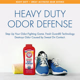 Arm & Hammer Odor Defense Sport Body Powder 12 Ounces, Pack of 1