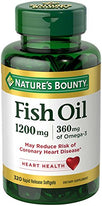 Nature's Bounty Fish Oil 1200 MG 320 Softgels Each
