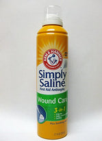 Simply Saline Plus Wound Wash 3-in-1 First Aid Antiseptic 7.10 Ounce Each
