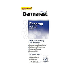 Dermarest Eczema Medicated Lotion Itch Relief Hydrocortisone 1% - 4 Ounce