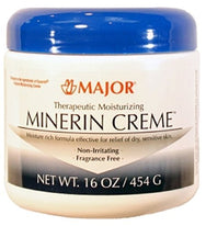 Major Minerin Creme Non Irritating Fragrance Free 16 Ounce Each