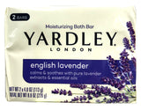 Yardley London Moisturizing Soap English Lavender 2 x 4oz Bars