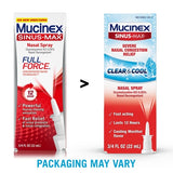 Mucinex Sinus-Max Clear & Cool Nasal Decongestant Spray 0.75 Ounce Each