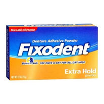 Fixodent Denture Adhesive Powder Extra Hold 2.70 Ounce Each
